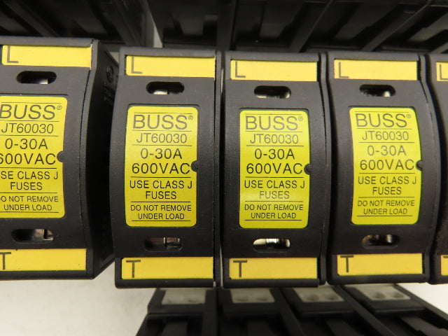 Buss JT60030 Finger-Safe Fuse Holder 0-30A 600V Lot of 24
