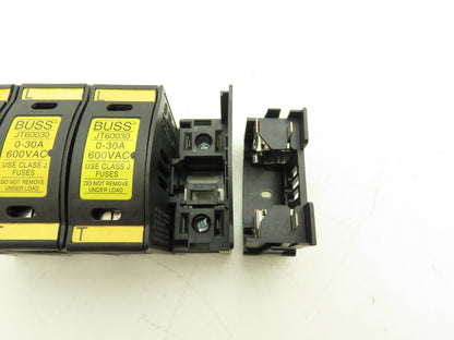 Buss JT60030 Finger-Safe Fuse Holder 0-30A 600V Lot of 24