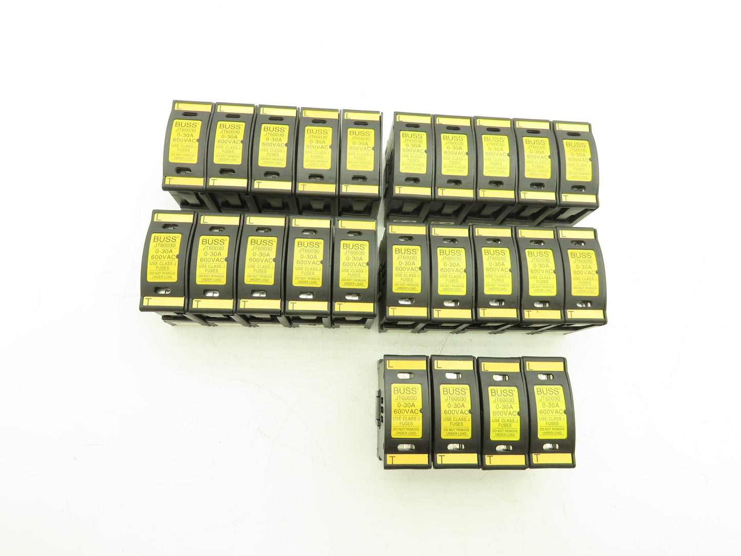 Buss JT60030 Finger-Safe Fuse Holder 0-30A 600V Lot of 24