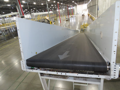 Hytrol BPC 43"x 55' Incline Belt Conveyor 7.5Hp 3PH Center Drive 70fpm 17'H