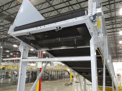 Hytrol BPC 43"x 55' Incline Belt Conveyor 7.5Hp 3PH Center Drive 70fpm 17'H