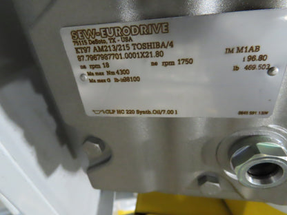 Hytrol BPC 43"x 55' Incline Belt Conveyor 7.5Hp 3PH Center Drive 70fpm 17'H