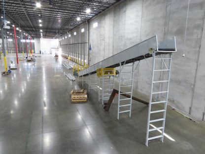 Hytrol BPC 43"x 55' Incline Belt Conveyor 7.5Hp 3PH Center Drive 70fpm 17'H