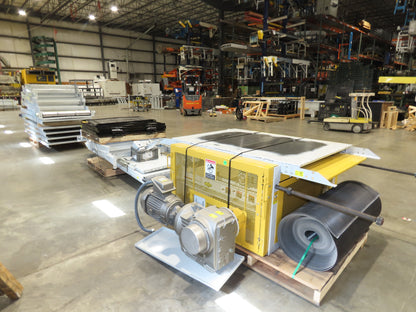 Hytrol BPC 43"x 55' Incline Belt Conveyor 7.5Hp 3PH Center Drive 70fpm 17'H