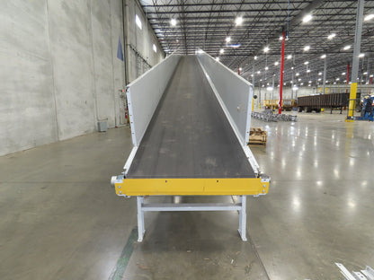 Hytrol BPC 43"x 55' Incline Belt Conveyor 7.5Hp 3PH Center Drive 70fpm 17'H