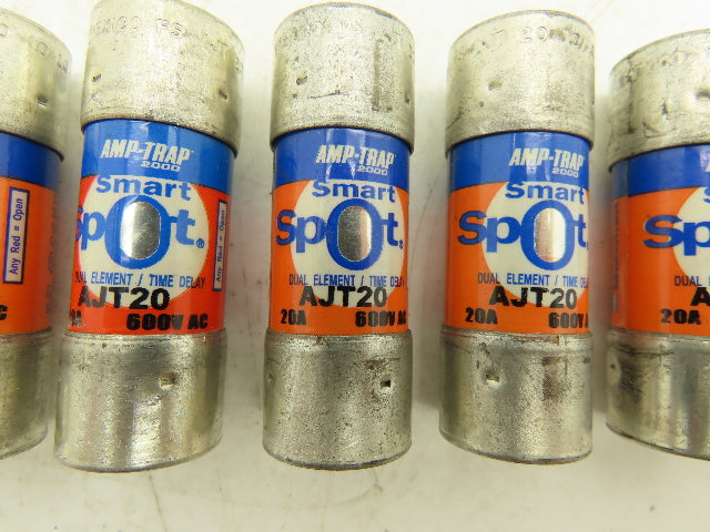 Ferraz Shawmut AJT20 20A Fuse 600V Dual Element Time Delay Class J Lot Of 13
