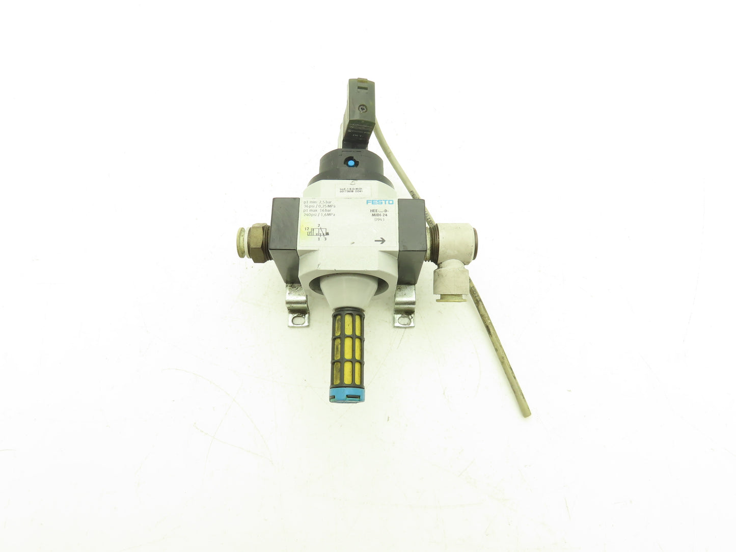 Festo HEE-D-MIDI-24 Pneumatic Air Shut Off Solenoid Valve 24V 1/2" NPT