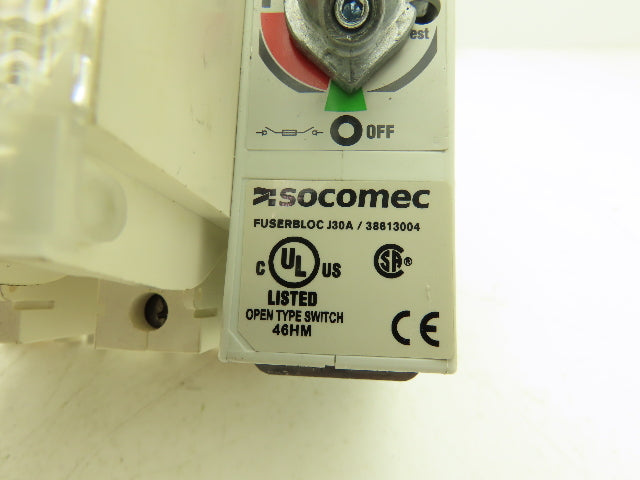 Socomec Fuserbloc J30A Through Door Fusible Disconnect Switch