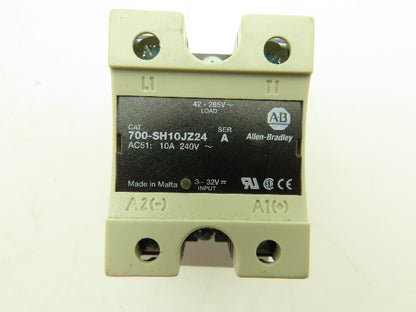 Allen Bradley 700-SH10JZ24 Solid State Relay Ser A 10A at 42-265V AC Lot of 4