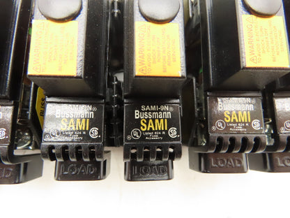 Buss R25030-2PR Fuse Holder 250V 30A Class R SAMI-9N Finger Safe Covers Lot of 6