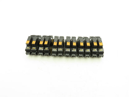 Buss R25030-2PR Fuse Holder 250V 30A Class R SAMI-9N Finger Safe Covers Lot of 6