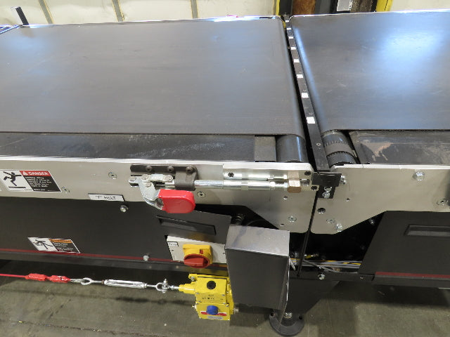 Mantissa 41"x 17' 4" Belt Conveyor 4-Zone High Speed Package Sorting 435fpm
