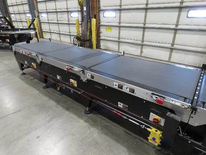 Mantissa 41"x 17' 4" Belt Conveyor 4-Zone High Speed Package Sorting 435fpm