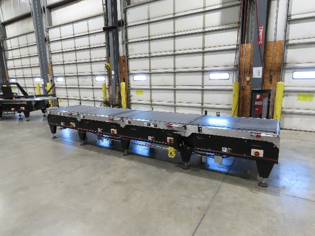 Mantissa 41"x 17' 4" Belt Conveyor 4-Zone High Speed Package Sorting 435fpm