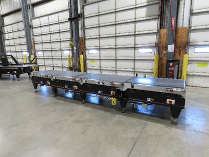 Mantissa 41"x 17' 4" Belt Conveyor 4-Zone High Speed Package Sorting 435fpm
