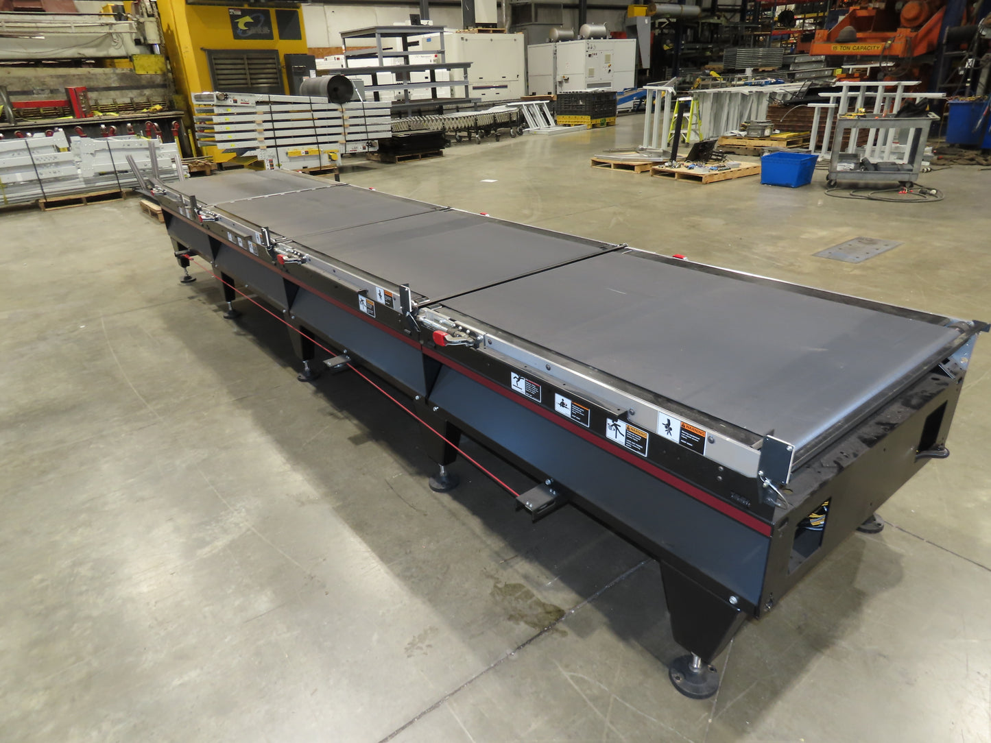 Mantissa 41"x 17' 4" Belt Conveyor 4-Zone High Speed Package Sorting 435fpm