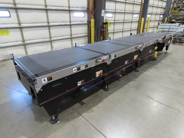 Mantissa 41"x 17' 4" Belt Conveyor 4-Zone High Speed Package Sorting 435fpm