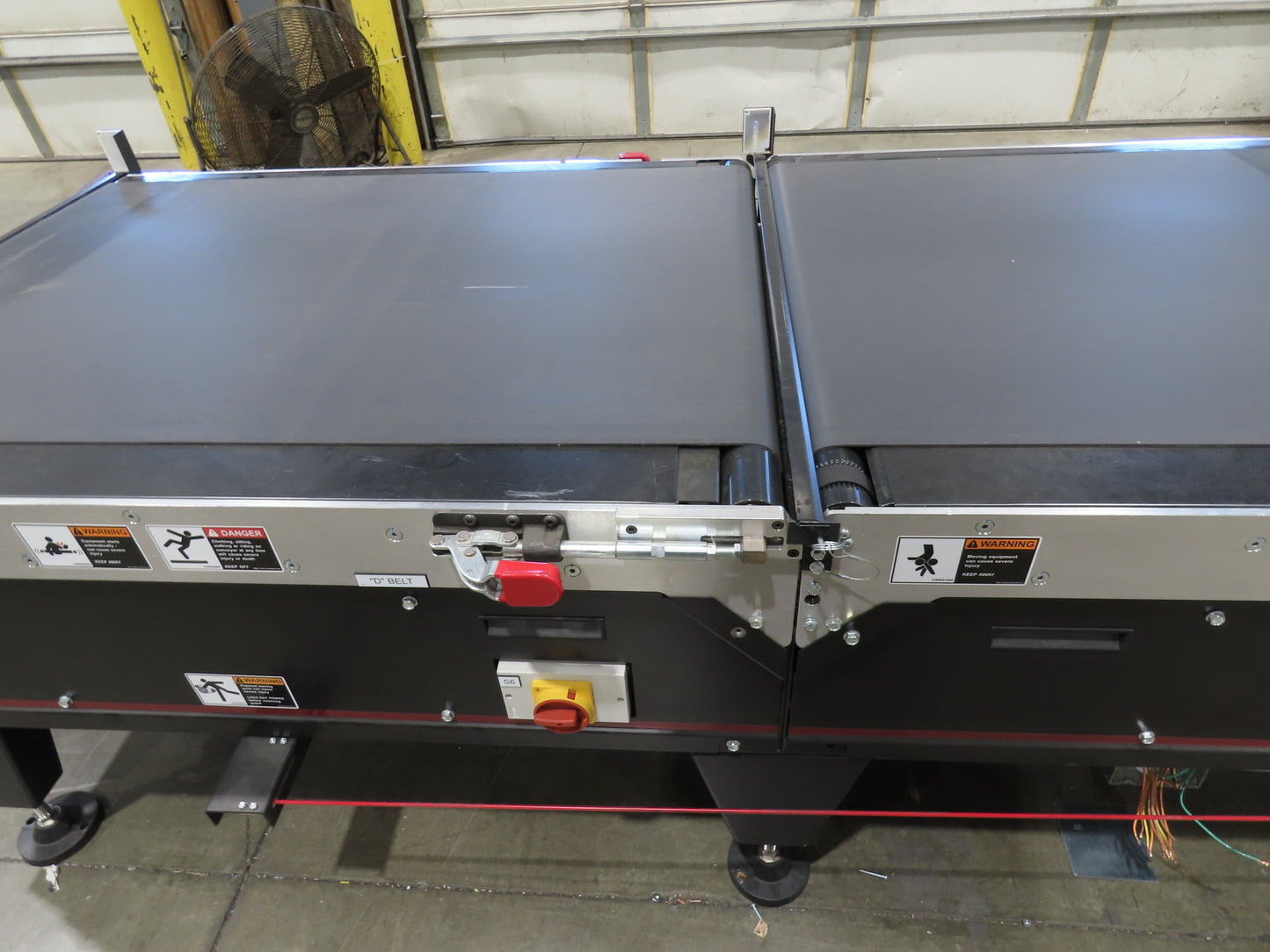 Mantissa 41"x 17' 4" Belt Conveyor 4-Zone High Speed Package Sorting 435fpm