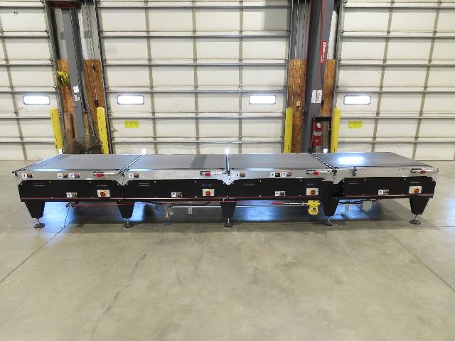 Mantissa 41"x 17' 4" Belt Conveyor 4-Zone High Speed Package Sorting 435fpm