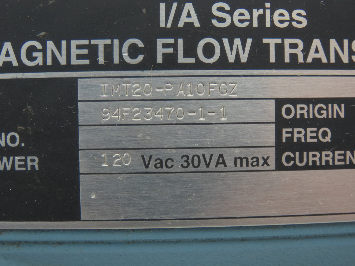 Foxboro IMT20-PA10FGZ Magnetic Flow Transmitter 120VAC I/A Series