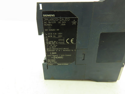 Siemens 7PU4620-2AJ20 Time Delay Relay Module Off Delay 120VAC 24VDC