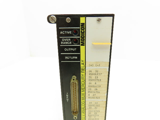 Modicon AS-B258-101 Analog MUX Mercury Relay 0-10V Slot Rack Card
