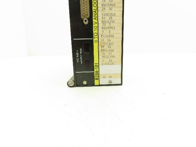 Modicon AS-B258-101 Analog MUX Mercury Relay 0-10V Slot Rack Card