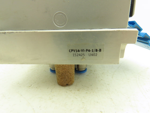 Festo CPV14-VI-P4-1/8-B Pneumatic 4-Station Solenoid Valve Manifold 24VDC 161360