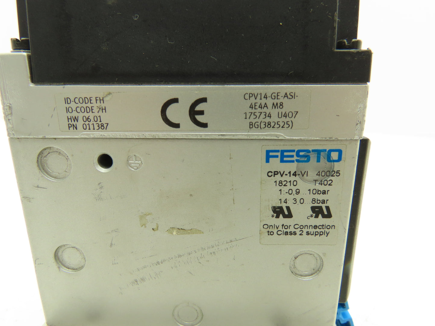 Festo CPV14-GE-ASI-4E4A M8  4-Station Solenoid Air Valve Manifold 24VDC 161360