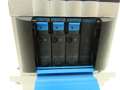 Festo CPV14-GE-ASI-4E4A M8  4-Station Solenoid Air Valve Manifold 24VDC 161360