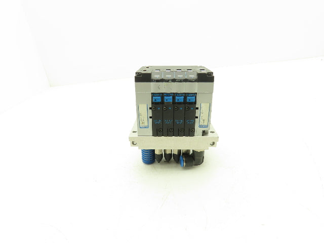 Festo 10P-14-4C-AZ-N-Y-4M+PB 4-Station Solenoid Valve Manifold 24VDC 161360