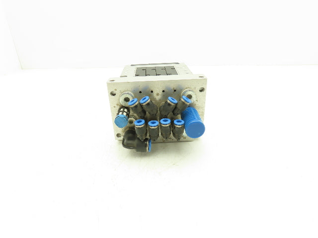 Festo 10P-14-4C-AZ-N-Y-4M+PB 4-Station Solenoid Valve Manifold 24VDC 161360