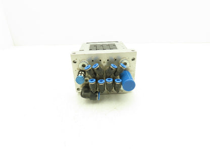 Festo 10P-14-4C-AZ-N-Y-4M+PB 4-Station Solenoid Valve Manifold 24VDC 161360