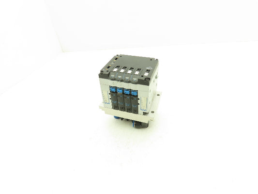 Festo 10P-14-4C-AZ-N-Y-4M+PB 4-Station Solenoid Valve Manifold 24VDC 161360