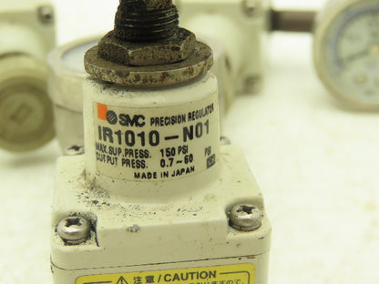 SMC IR1010-N01 IR1010-N01 Precision Pressure Regulator 1/8" NPT 150 PSI Lot of 7