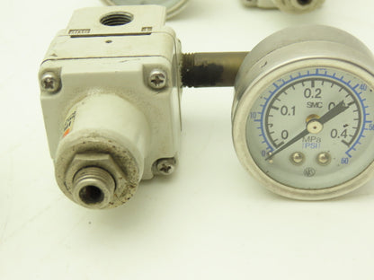 SMC IR1010-N01 IR1010-N01 Precision Pressure Regulator 1/8" NPT 150 PSI Lot of 7
