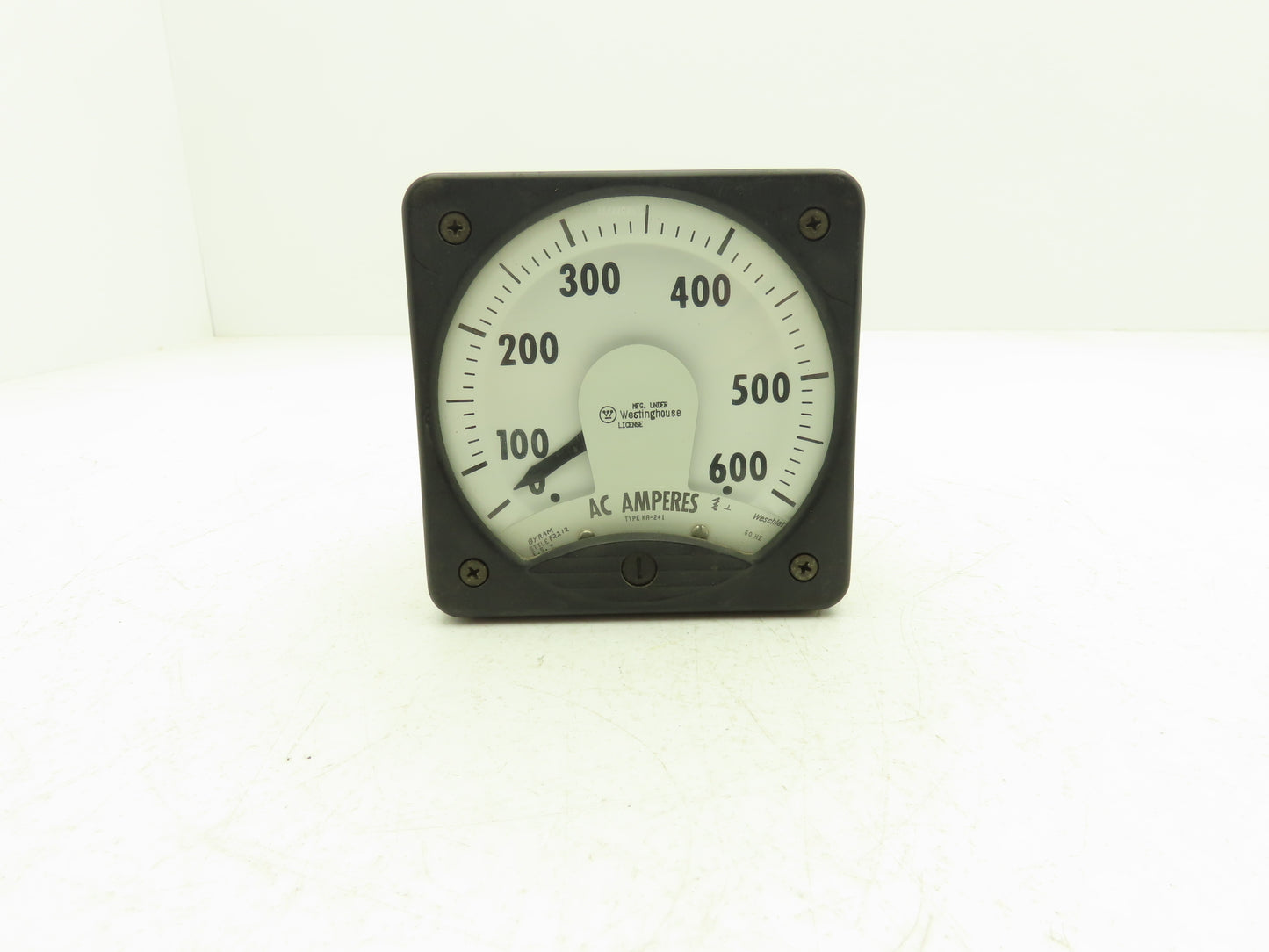 Westinghouse KA-241 Ammeter 600A 5 Amp Type Panel Meter AC Amperes 4"