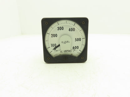 Westinghouse KA-241 Ammeter 600A 5 Amp Type Panel Meter AC Amperes 4"