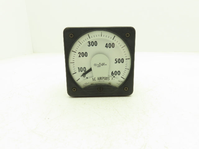Westinghouse KA-241 Ammeter 600A 5 Amp Type Panel Meter AC Amperes 4"