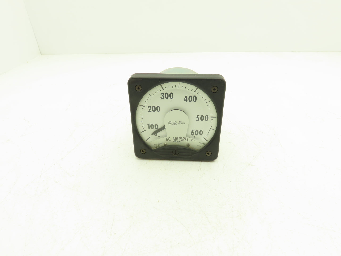 Westinghouse KA-241 Ammeter 600A 5 Amp Type Panel Meter AC Amperes 4"