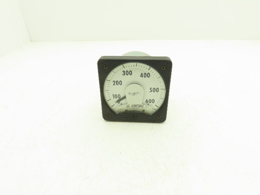Westinghouse KA-241 Ammeter 600A 5 Amp Type Panel Meter AC Amperes 4"