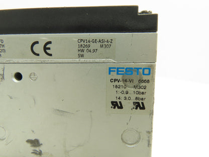 Festo CPV14-GE-ASI-4-Z Pneumatic 4-Station Solenoid Valve Manifold 24VDC 161360