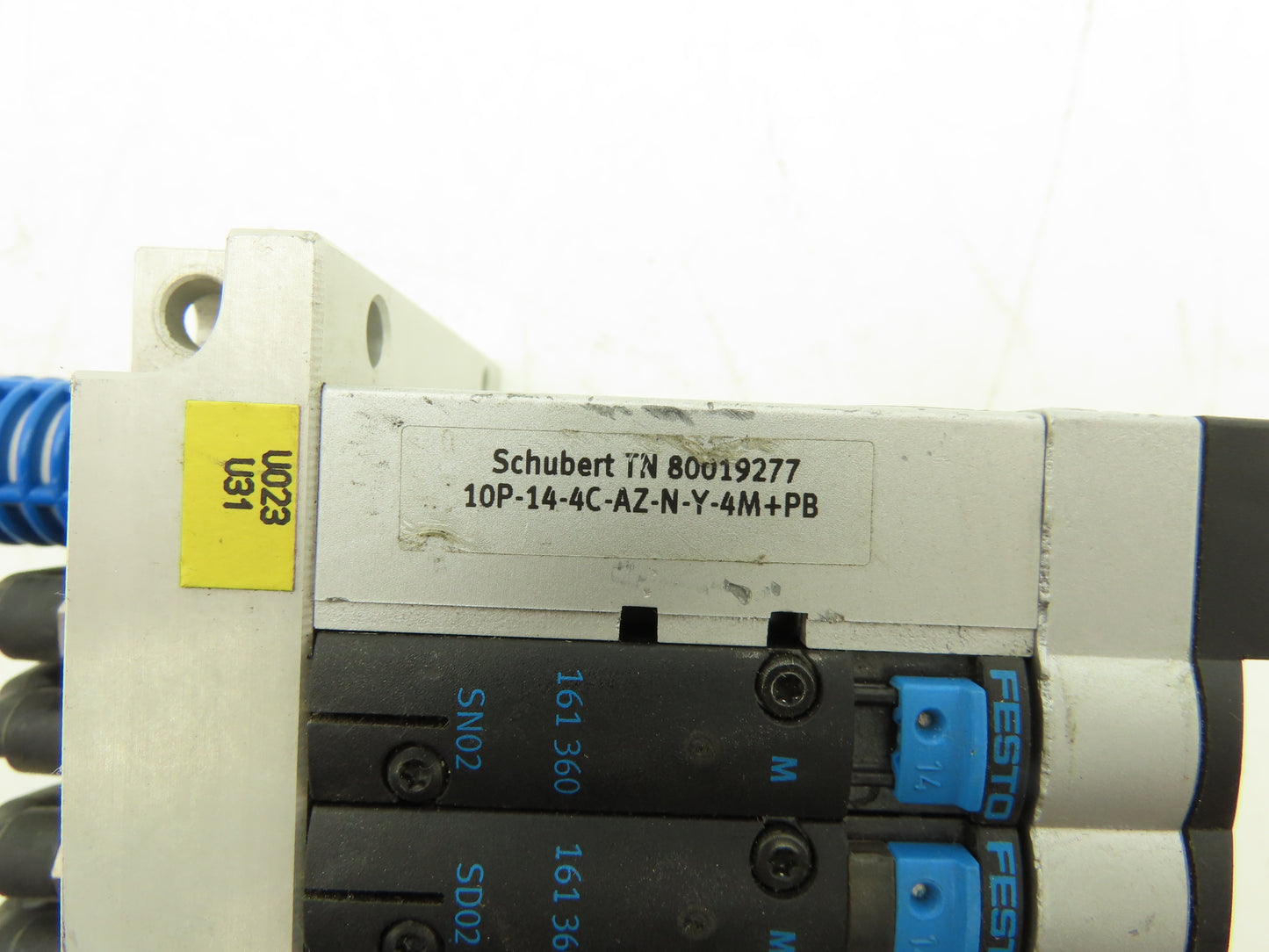 Festo 10P-14-4C-AZ-N-Y-4M+PB Pneumatic Air 4-Station Valve Manifold 24VDC