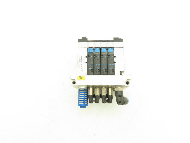 Festo 10P-14-4C-AZ-N-Y-4M+PB Pneumatic Air 4-Station Valve Manifold 24VDC