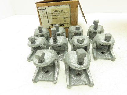 Korns KNKBC-103  1-1/8" Ductile Iron Beam Clamp 1/8-1/2" Beam  Lot of 19