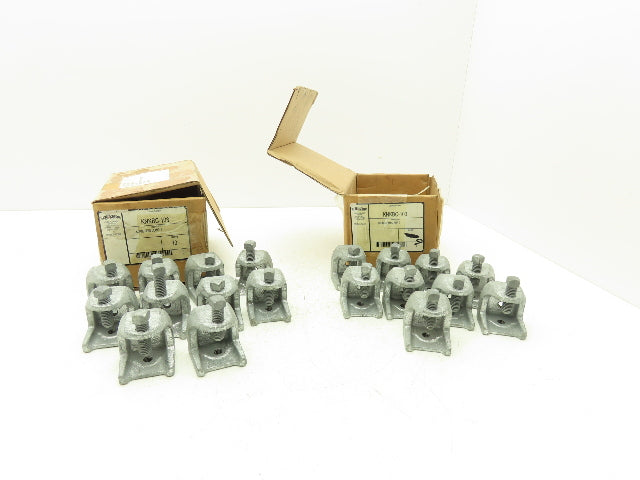 Korns KNKBC-103  1-1/8" Ductile Iron Beam Clamp 1/8-1/2" Beam  Lot of 19