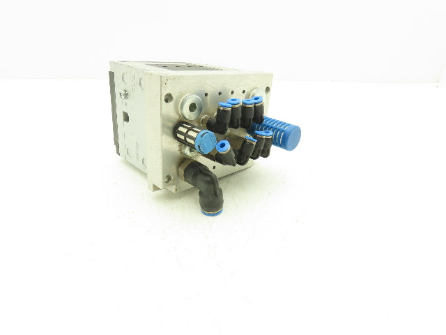 Festo 10P-14-4C-AZ-N-Y-4M+PB Pneumatic Air 4-Station Valve Manifold 24VDC
