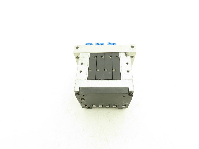 Festo 10P-14-4C-AZ-N-Y-4M+PB Pneumatic Air 4-Station Valve Manifold 24VDC