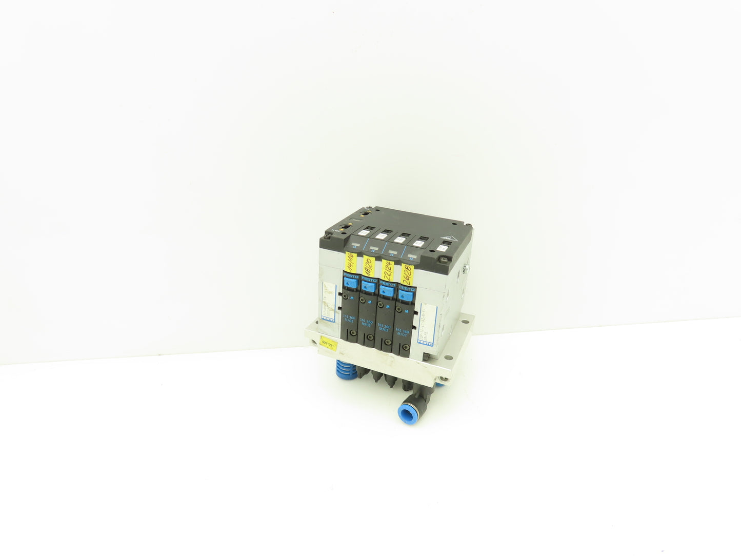 Festo 10P-14-4C-AZ-N-Y-4M+PB Pneumatic Air 4-Station Valve Manifold 24VDC