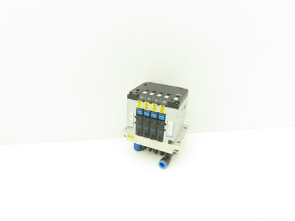 Festo 10P-14-4C-AZ-N-Y-4M+PB Pneumatic Air 4-Station Valve Manifold 24VDC